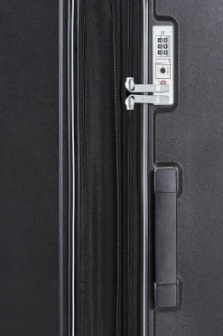 Handbags*Rock Sunwave 3 Pc Set 8 Wheel Hardshell Expandable Suitcases Black