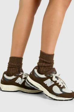 Tights & Socks|Tights & Socks*boohoo Super soft Cosy Crew Socks chocolate