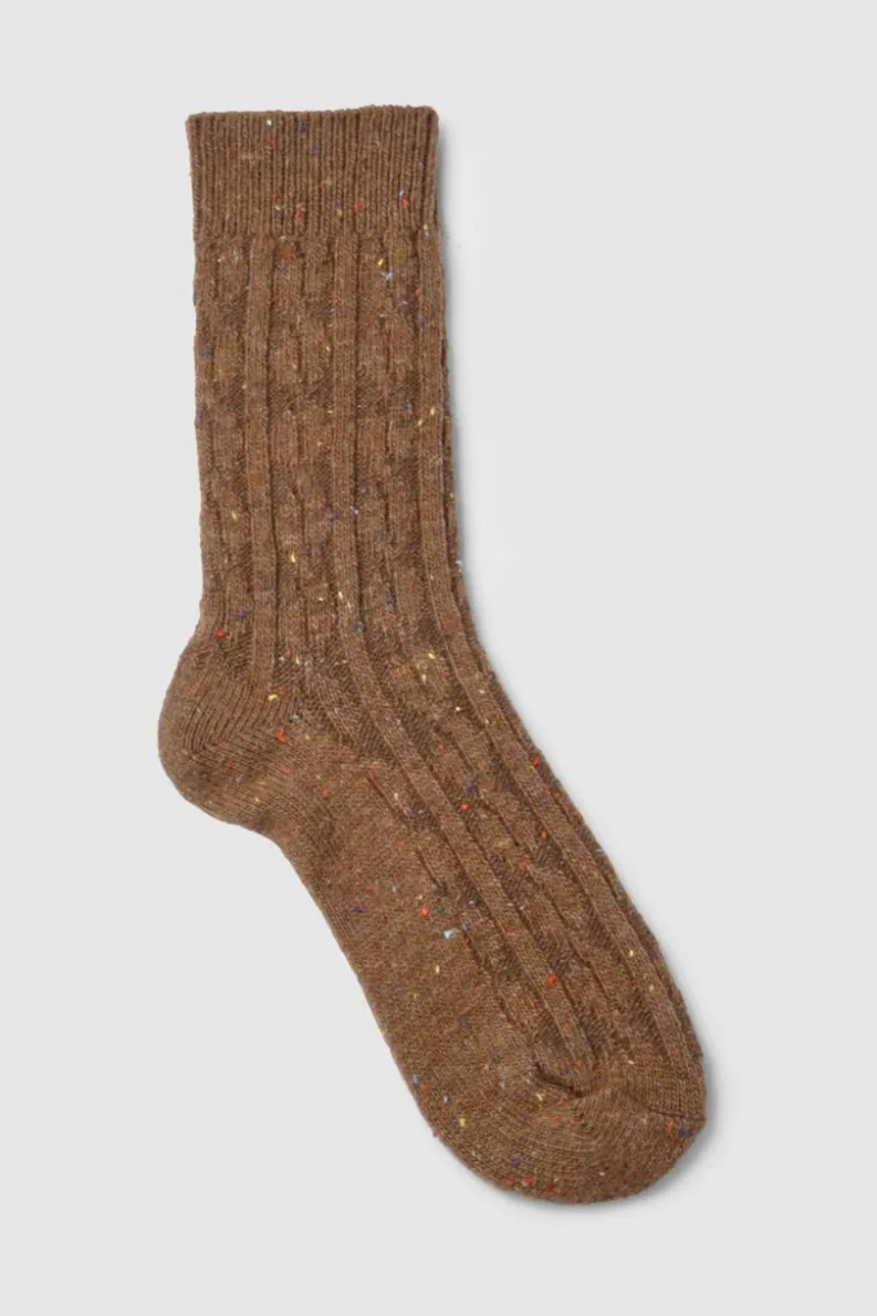Tights & Socks|Tights & Socks*boohoo Super soft Cosy Crew Socks chocolate