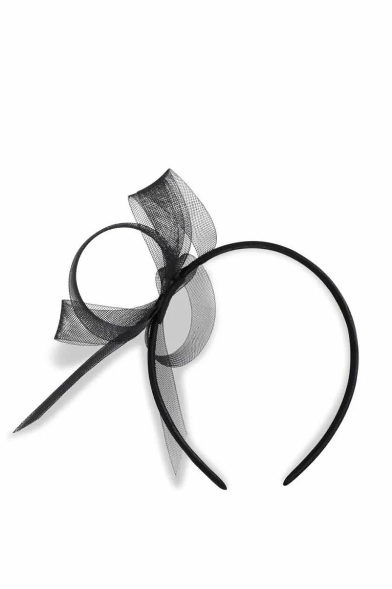 Hair Accessories*My Accessories London Swirl Fascinator Black