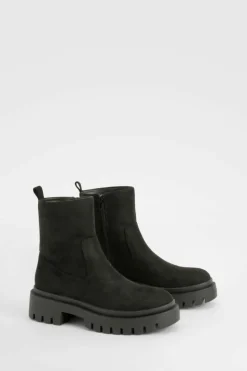 All Boots|Boots*boohoo Tab Detail Chelsea Boot black