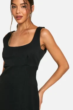 A Line Dresses|Mini Dresses*boohoo Tailored A Line Mini Dress black