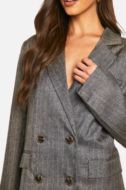 Blazer Dresses|Mini Dresses*boohoo Tailored Mini Blazer Dress brown