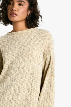 A Line Dresses*boohoo Tall Knitted Chenille Mini Dress ash grey