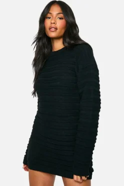 Jumper Dresses|Jumper Dresses*boohoo Tall Open Back Knitted Jumper Dress black