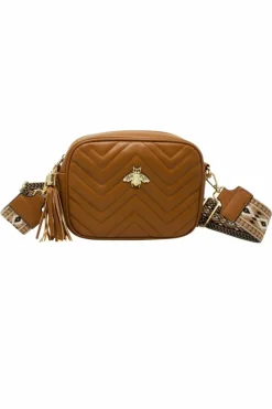 Cross-Body Bags*SVNX Tan Bee Embellished Camera Bag Brown