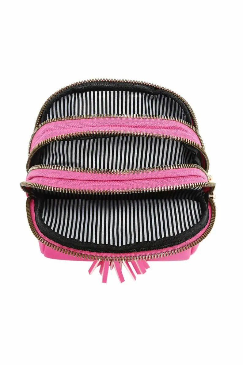 Cross-Body Bags|Handbags*Kitise Tassel Accent Multi-Compartments Single Strap Backback/Crossbody Bag Off White