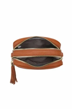 Cross-Body Bags*Kitise Tassel Charm Double Compartments Camera Cross body Bag Black