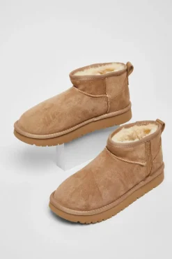 Ankle Boots*Quiz Faux Suede Diamante Ankle Boots Taupe