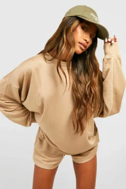 Sweatshirts|Athleisure*boohoo Super Soft French Terry Oversized Sweatshirt taupe
