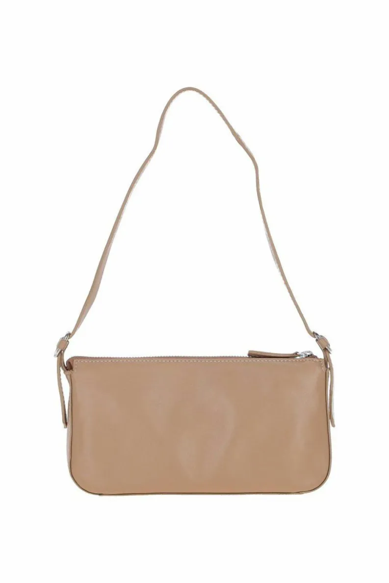 Shoulder Bags*Ashwood Leather Tesoro Pelle' Plain Shoulder Bag Tan