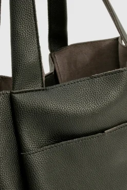 Handbags|Tote Bags*boohoo Textured Pu Structured Tote Bag black