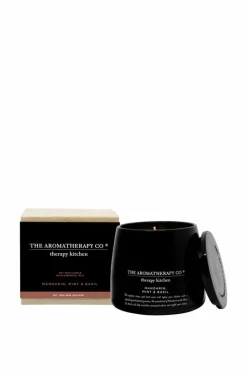 Candles & Diffusers|Candles*The Aromatherapy Company Therapy Kitchen Candle Mandarin, Mint & Basil 260g Black