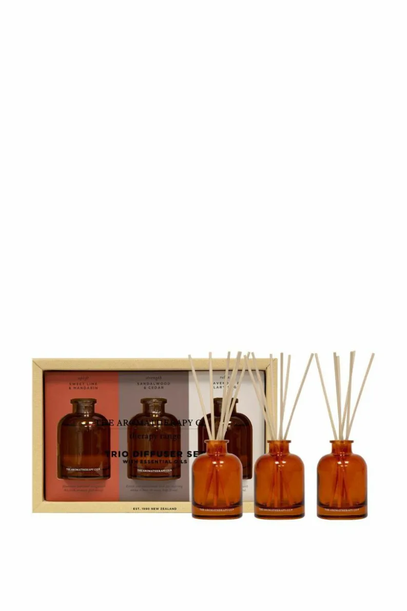 Candles & Diffusers|Candles*The Aromatherapy Company Therapy Set of 3 Diffusers 50ml Brown