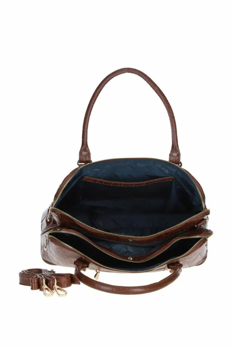 Shoulder Bags|Handbags*Ashwood Leather Three Section Large Veggie Tanned Leather Bag Light Brown