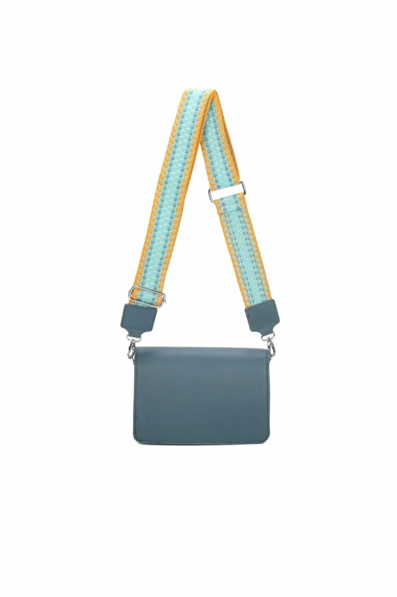 Cross-Body Bags|Handbags*Kitise Titty Triple Compartments Canvas Strap Crossbody Bag Black