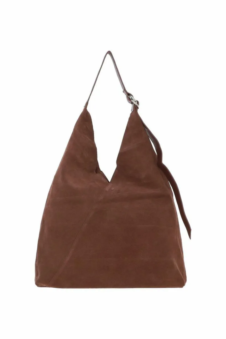 Shoulder Bags*Ashwood Leather Tocco di Lusso' Leather Suede Bag Brown