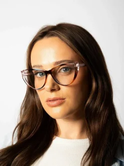 Sunglasses*SVNX Tonal Clear Lens Glasses Natural