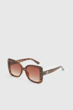 Sunglasses*boohoo Tortoiseshell Frame Sunglasses brown
