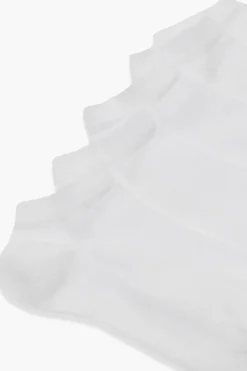 Tights & Socks|Tights & Socks*boohoo Trainer Socks 5 Pack white