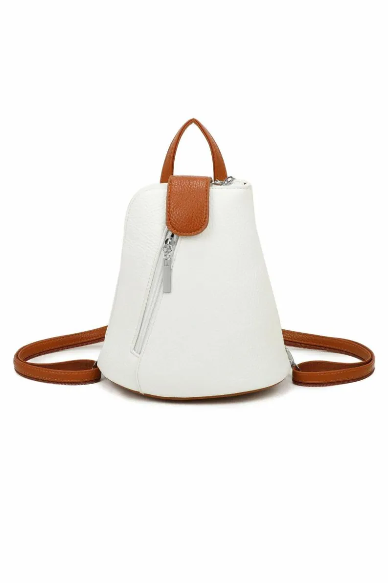 Handbags*Kitise Trendy Small Convertible Practical Backpack Beige