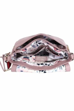 Shoulder Bags*Ashwood Leather Tsanta' Flap Over Real Leather Shoulder Bag Dark Pink