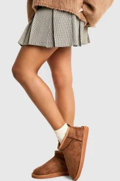 Flat Boots|All Boots*boohoo Ultra Mini Faux Fur Lined Boots chestnut