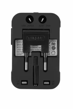 Travel Accessories*Groundlevel Universal Power Adapter Travel Plug Black