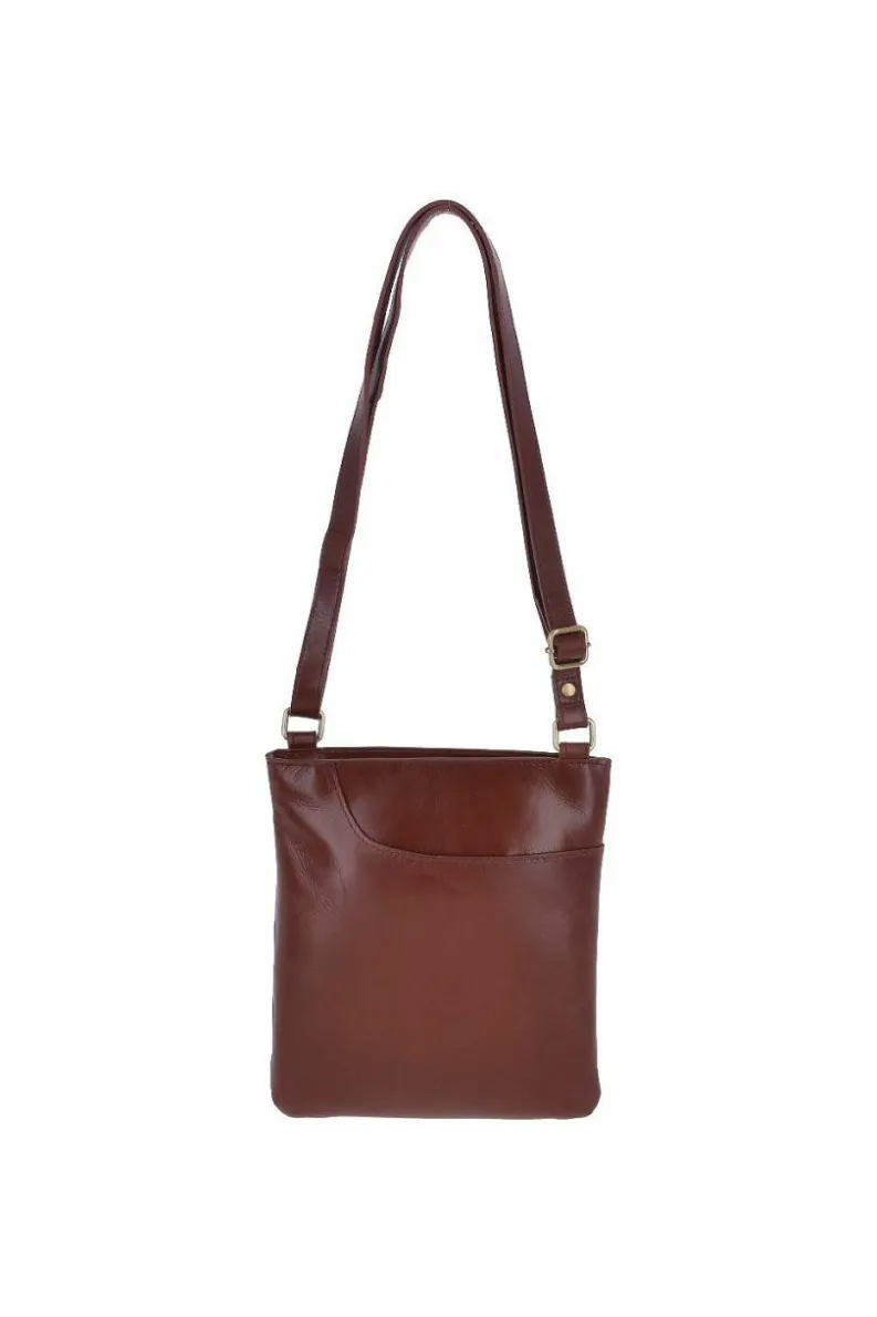 Cross-Body Bags*Ashwood Leather Vegetable Tanned Small Leather Crossbody Shoulder Bag Light Brown