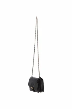 Cross-Body Bags*Ashwood Leather Vintage Mini Leather Cross Body Shoulder Bag With Chain Strap Black