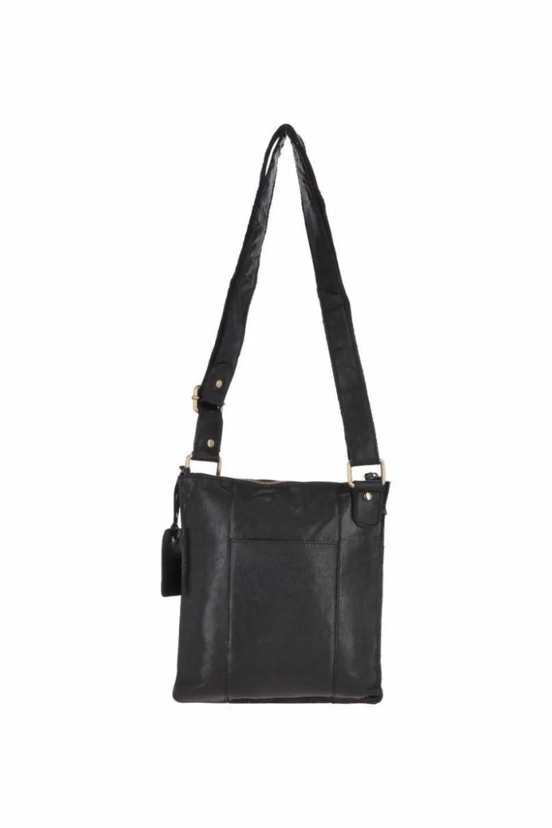 Shoulder Bags*Ashwood Leather Vintage Small Leather Shoulder Bag Black