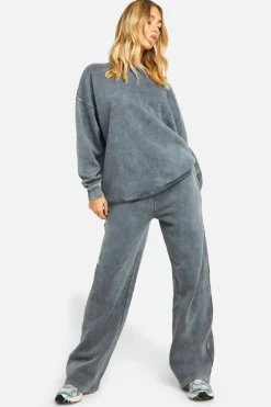 Sweatshirts|Hoodies & Sweatshirts*boohoo Washed Oversized Sweatshirt charcoal