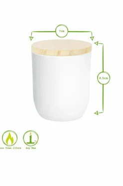 Candles & Diffusers|Candles*Nicola Spring Soy Wax Scented Candles - 130g - Coconut & Lime - Pack of 3 White