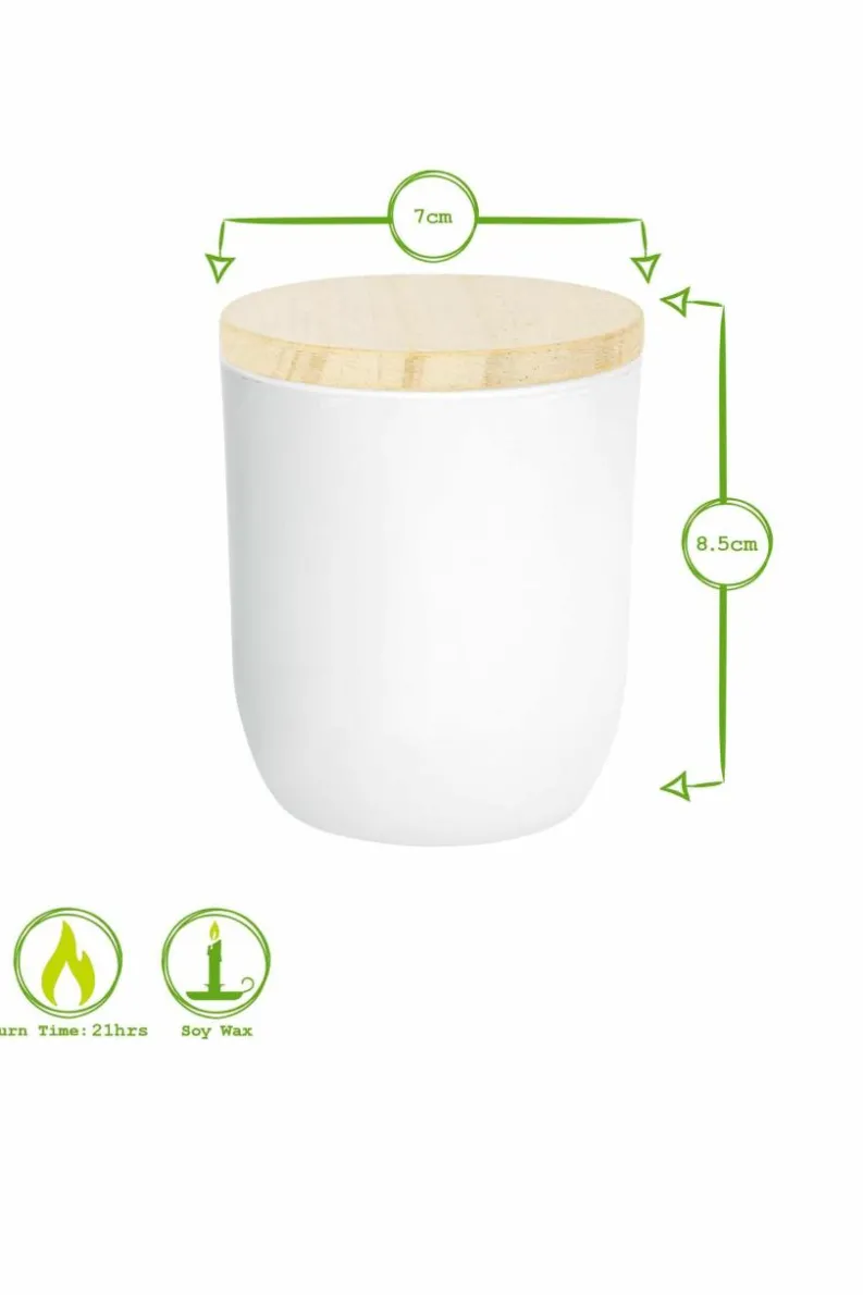 Candles & Diffusers|Candles*Nicola Spring Soy Wax Scented Candles - 130g - Coconut & Lime - Pack of 3 White