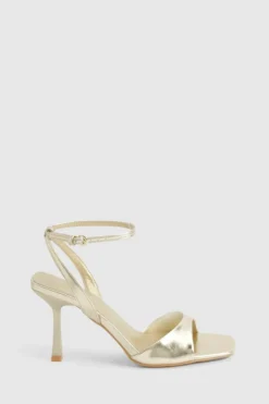 Heels*boohoo Wide Fit 2 Part Stiletto Heels gold