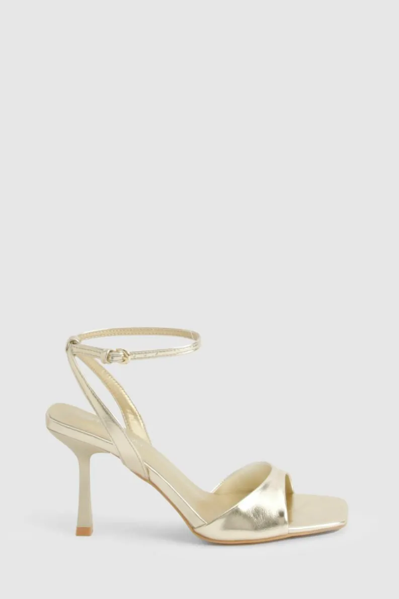 Heels*boohoo Wide Fit 2 Part Stiletto Heels gold