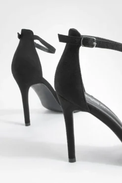 Heels*boohoo Wide Fit Barely There Basic Heels black