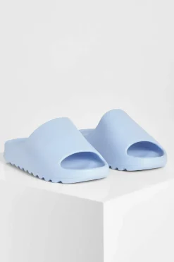 Sandals*boohoo Wide Fit Chunky Slider blue
