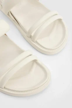 Sandals*boohoo Wide Fit Double Strap Slingback Dad Sandals ecru