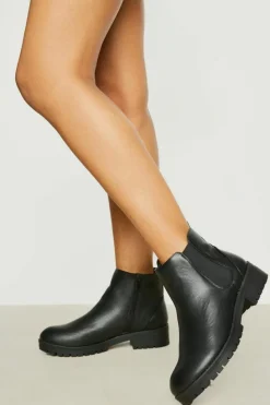 All Boots|Boots*boohoo Wide Fit Pull On Chelsea Boots black
