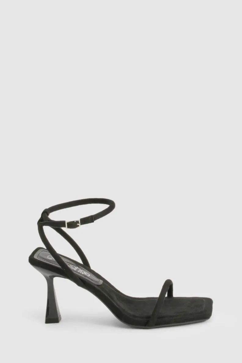 Heels*boohoo Wide Fit Square Two Part Heels black