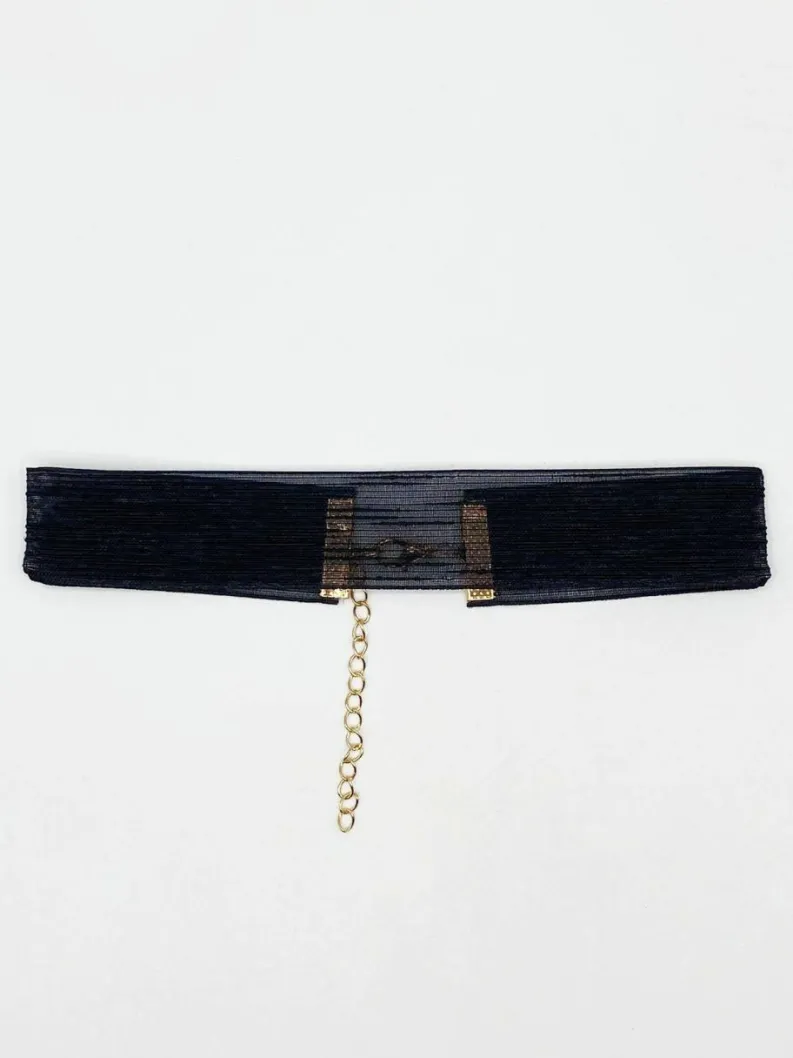 Necklaces*SVNX Wide Organza Choker Necklace Multi