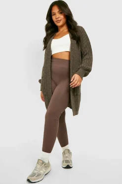 Cardigans|Jumpers & Cardigans*boohoo Wide Rib Chunky Cardigan chocolate
