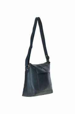 Shoulder Bags|Handbags*Ashwood Leather Windsor' Real Leather Shoulder Bag Navy