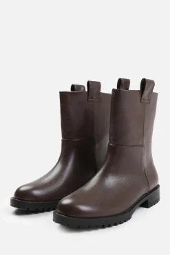 All Boots|Boots*Where's That From Winter' Mid Calf Boot With Stitching Detail Brown