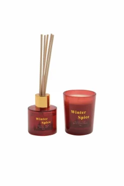 Candles & Diffusers|Candles*The Novelties Company Winter Spice 70g Candle & 30ml Diffuser Gift Set Red