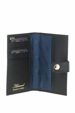 Handbags|Travel Accessories*Ashwood Leather Wise Tour' Real Leather Gift Travel Set Black