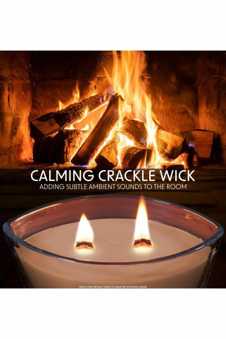 Candles & Diffusers|Candles*Deco Express Woodwick Candles - Clementine Spice Brown