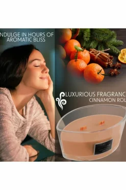 Candles & Diffusers|Candles*Deco Express Woodwick Candles - Clementine Spice Brown