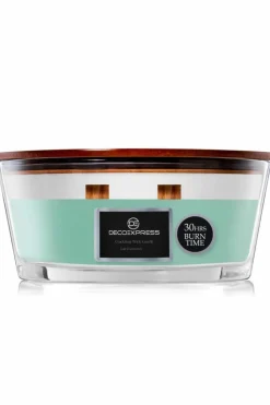 Candles & Diffusers|Candles*Deco Express Woodwick Candles - Cool Eucalyptus Green